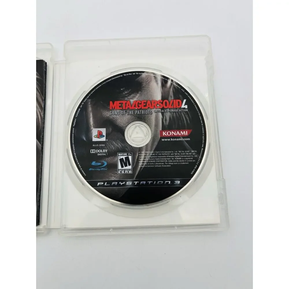 Metal Gear Solid 4 Guns of the Patriots PlayStation 3 PS3 CIB Complete Tested